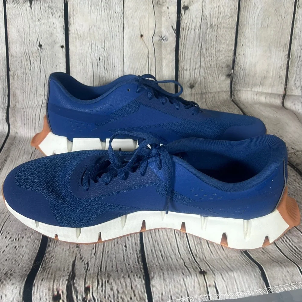 Reebok Zig Dynamica 3 Mens Blue Running Shoes GY9565 Size 13